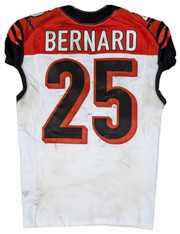 2014 Giovani Bernard Game Used Cincinnati Bengals Road Jersey (Bengals Pro Shop)